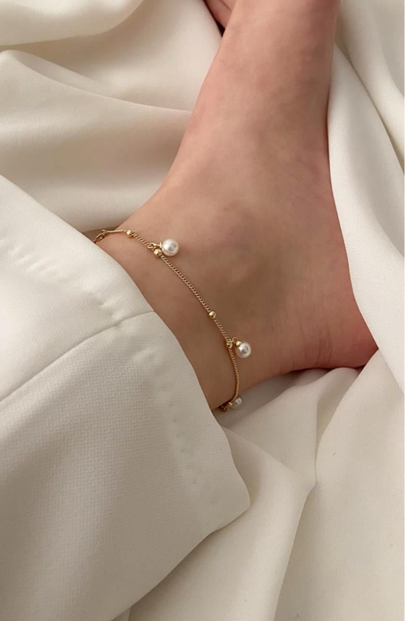 Serenity Pearl Anklet