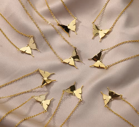Serenity Butterfly Locket Golden